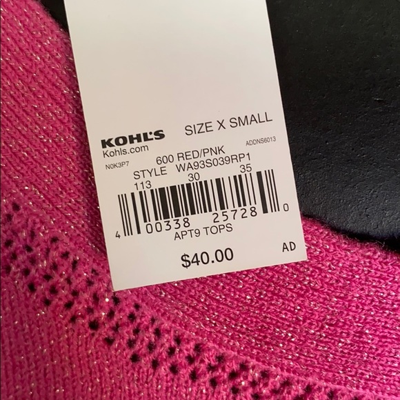 NWT APT. 9 pullover sweater - Picture 3 of 5